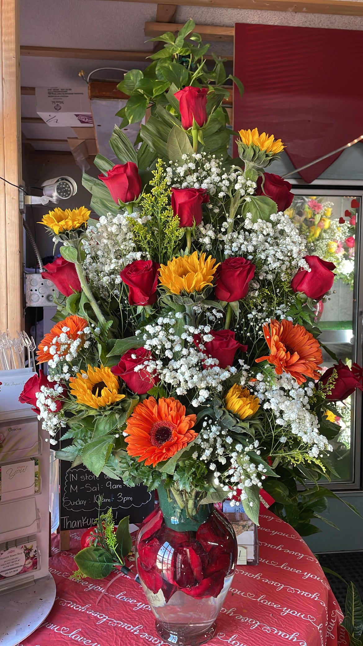 Orange geeberas 12 roses