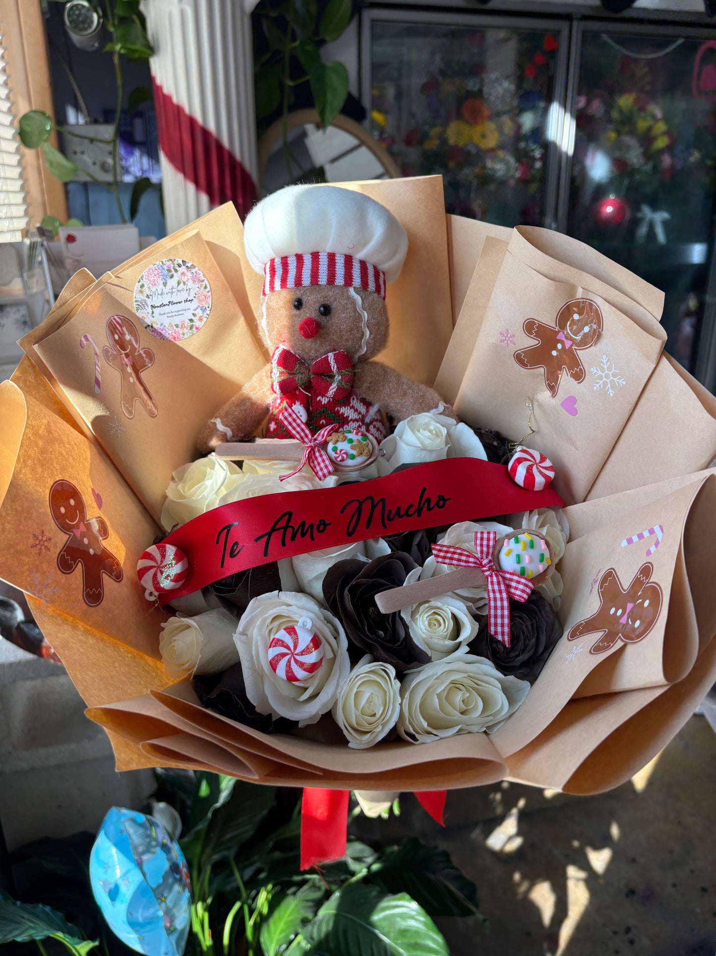 24 ct gingerbread bouquet theme