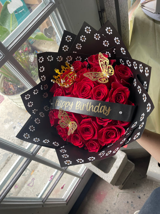 24 happy birthday bouquet