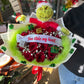 24 red Grinch bouquet