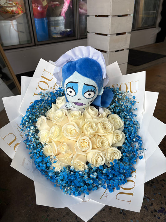 24 count Corpse bride bouquet