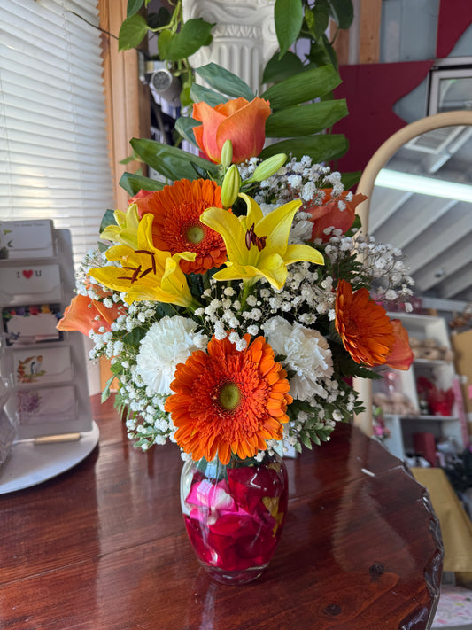 Orange small arrangement