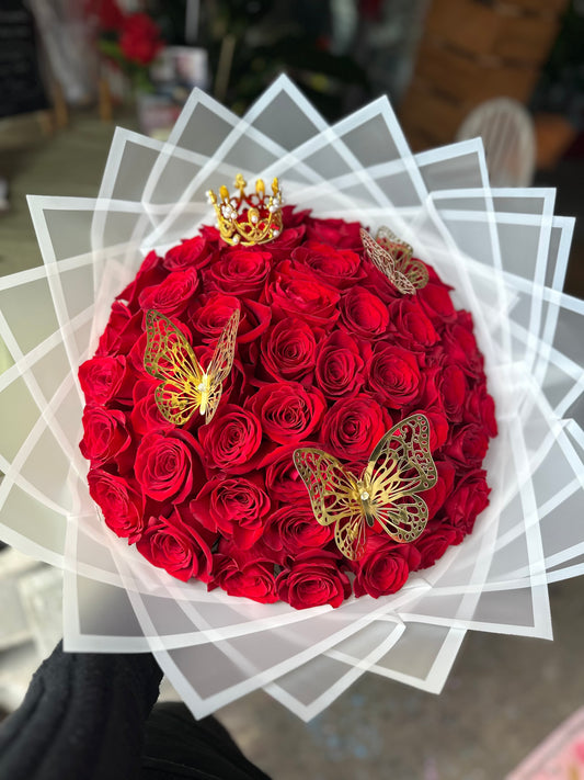 50 red w white wrapping