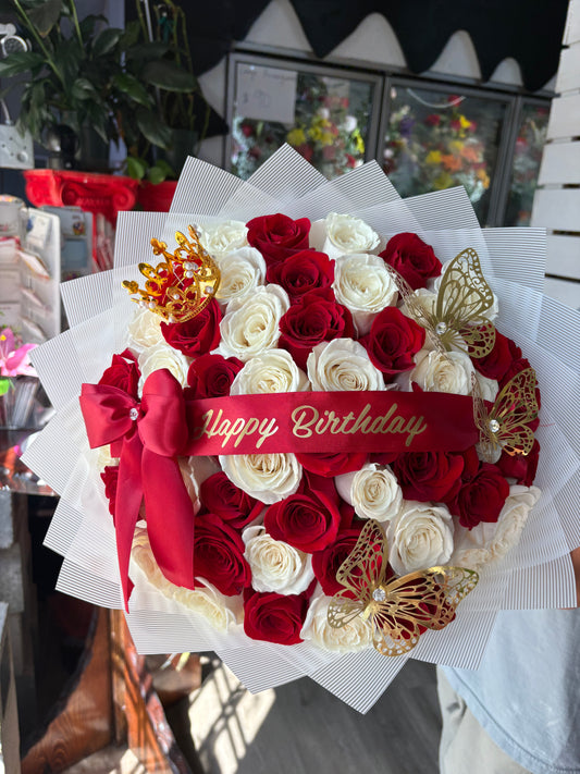 50 red and white transparent stripe paper
