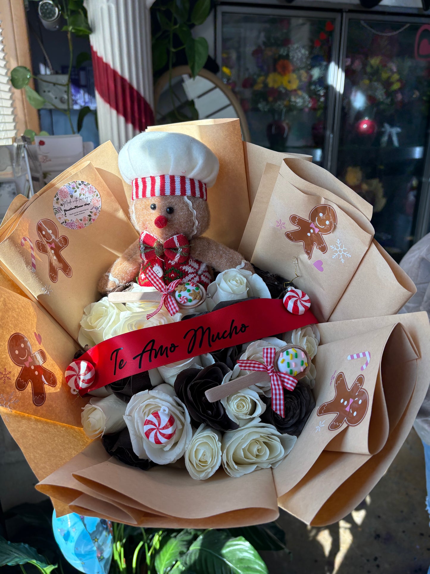 24 ct gingerbread bouquet theme