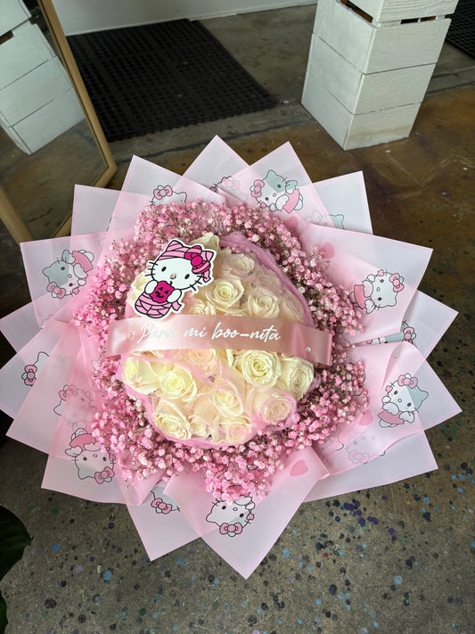 24 pink para mi boo-nita bouquet
