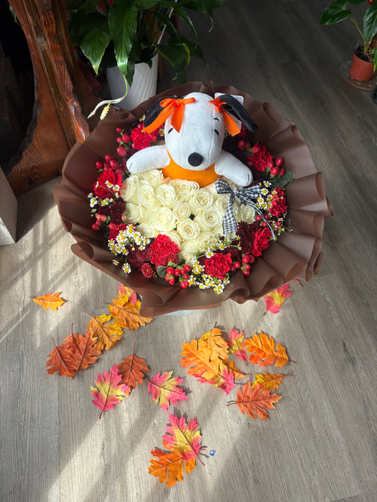 Fall snoopy bouquet