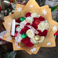 24 gold Christmas bouquets