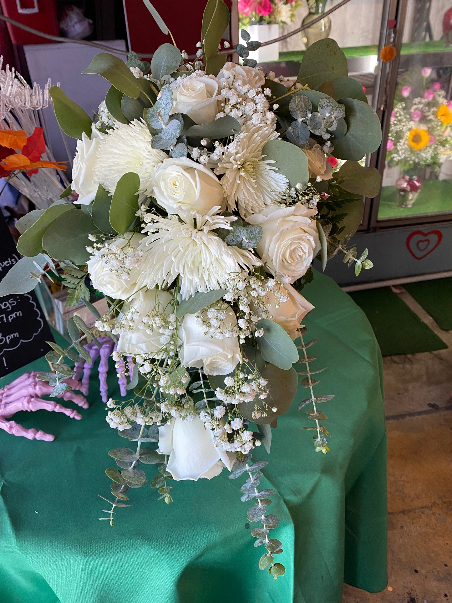 Cascade wedding bouquet