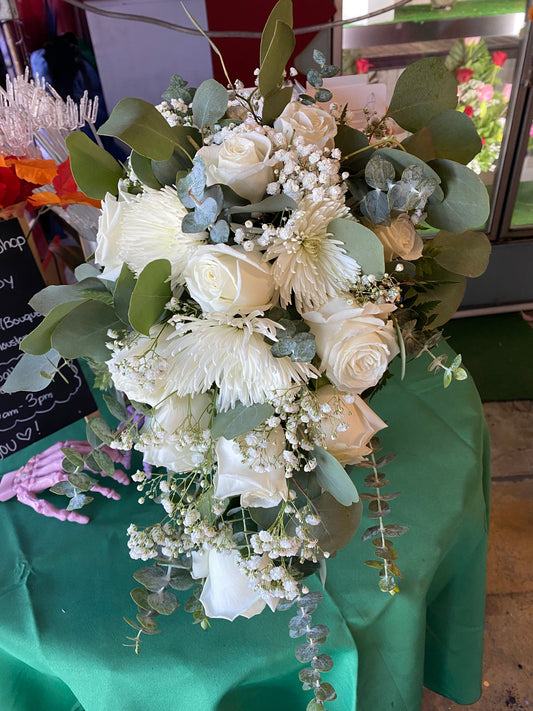 Cascade wedding bouquet