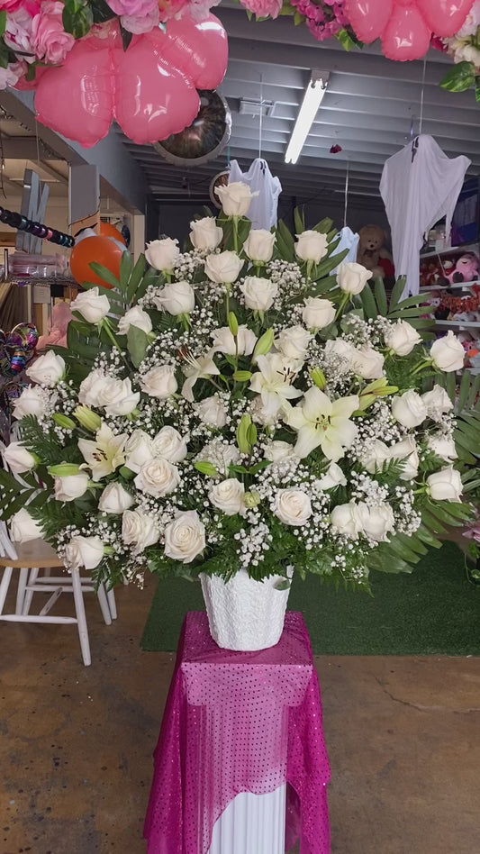 50 rose basket